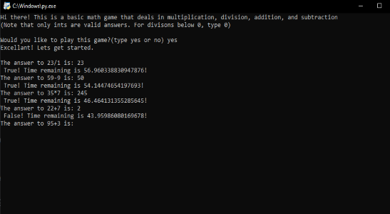 MathGameI
